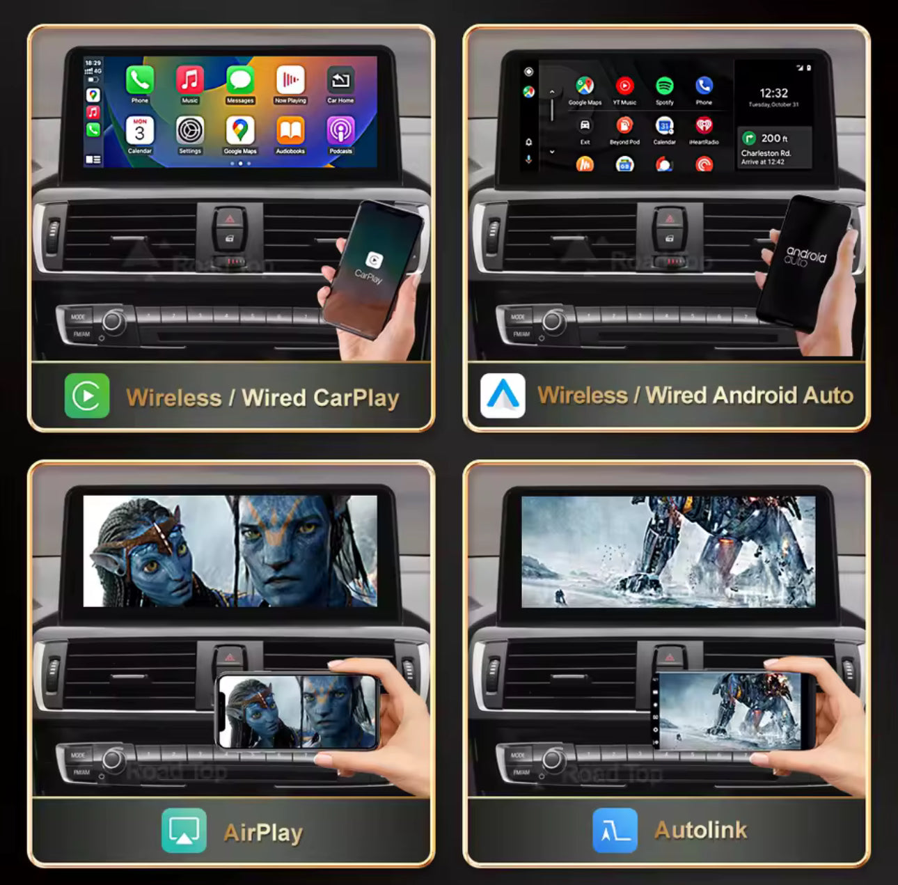 BMW CarPlay & Android Nachrüstung F20,F21,F22,F23,F30,F31,F32,F33,F36,F39,F48,F80,F82,F83,F90