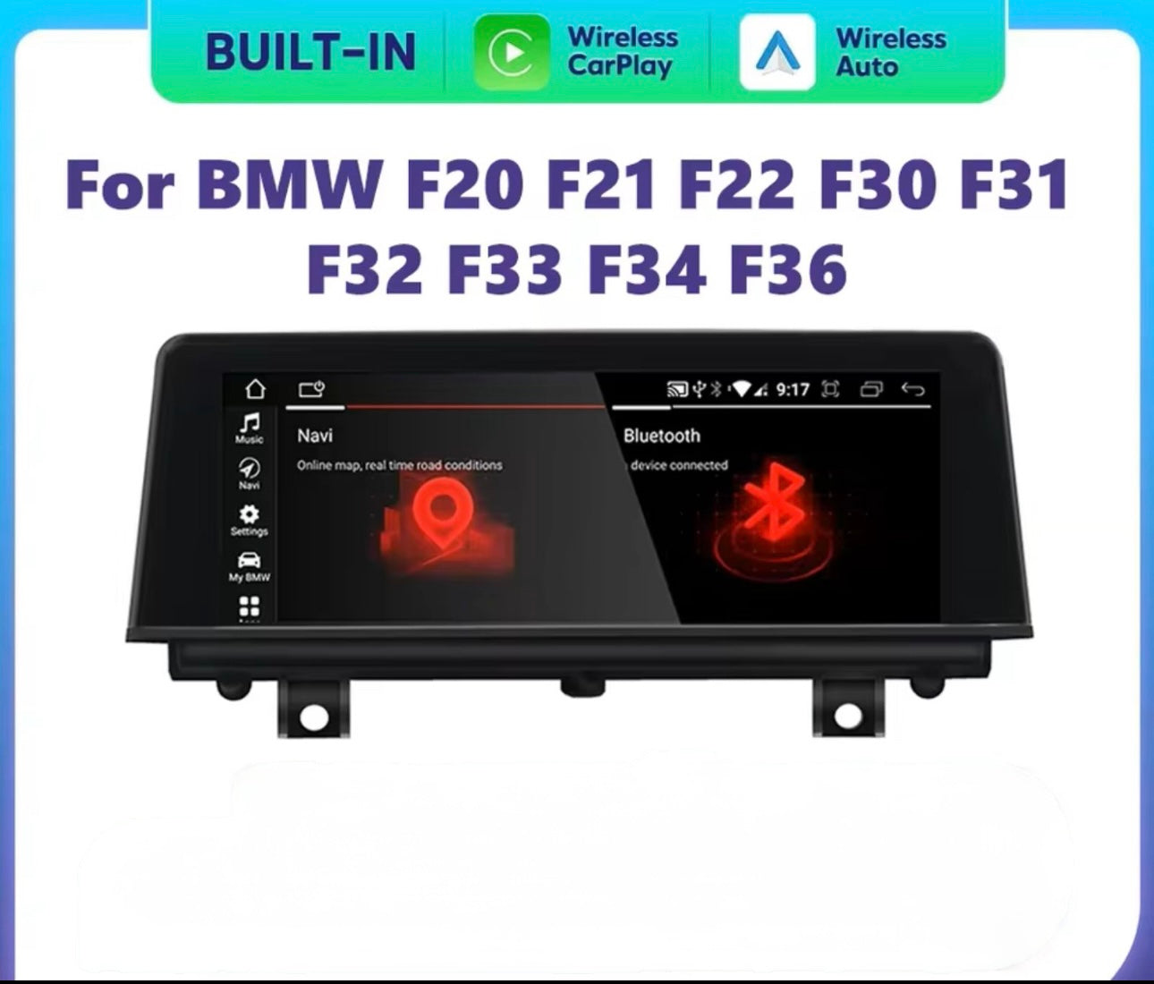 BMW CarPlay & Android Nachrüstung F20,F21,F22,F23,F30,F31,F32,F33,F36,F39,F48,F80,F82,F83,F90
