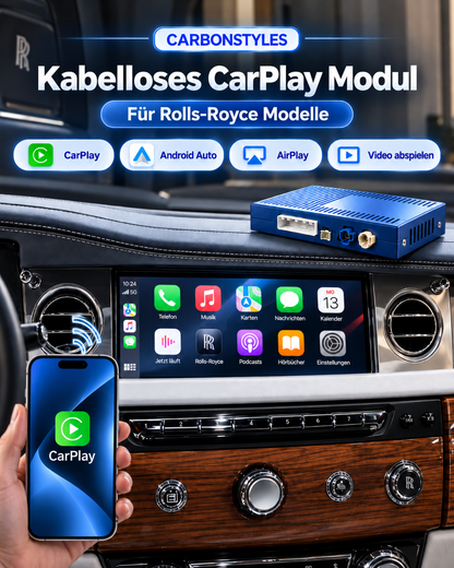 Apple CarPlay & Android Auto für Rolls-Royce Wraith, Dawn, Phantom & Ghost – CIC / NBT (Nachrüstung)