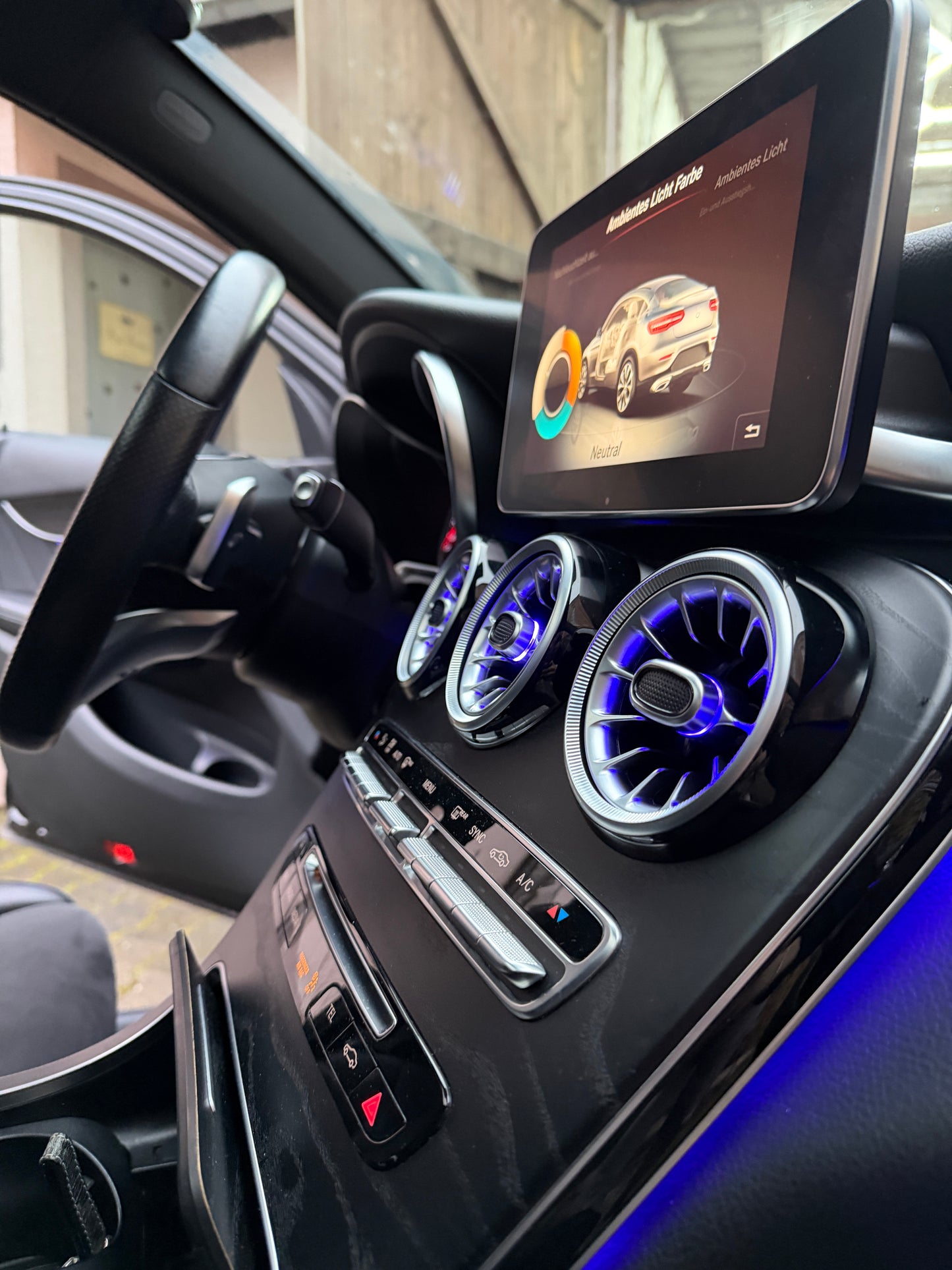 Beleuchtete Luftdüsen für Mercedes C-Klasse W205 GLC X253