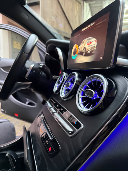 Beleuchtete Luftdüsen für Mercedes C-Klasse W205 GLC X253
