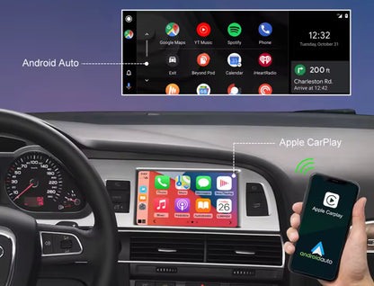 CarPlay & Android Nachrüstung für Audi A3,A4,A5,A6,A7,Q2,Q3,Q5,Q7,Q8,