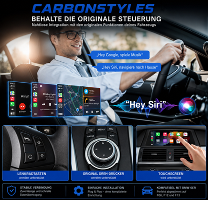 Apple Carplay & Android Auto Modul für BMW 6er F06 F12 F13