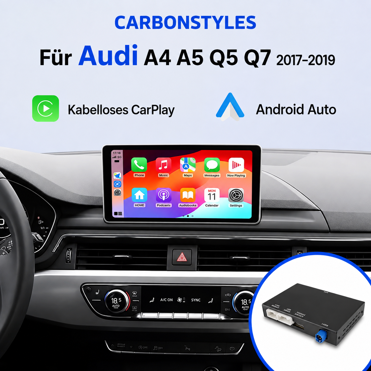 CarPlay & Android Auto für Audi A4 A5 B9 Q5 Q7