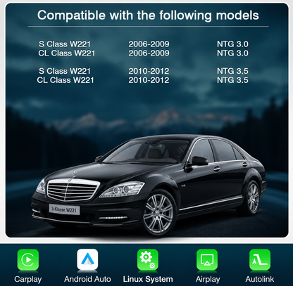 Apple CarPlay & Android Auto Modul für Mercedes S-Klasse W221 (Nachrüstung)