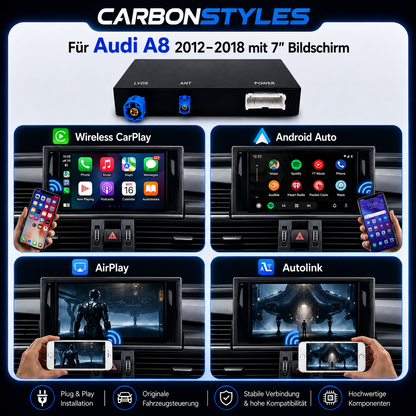 Apple CarPlay & Android Auto für Audi A8/S8 4D – MMI 3G+ (Nachrüstung)