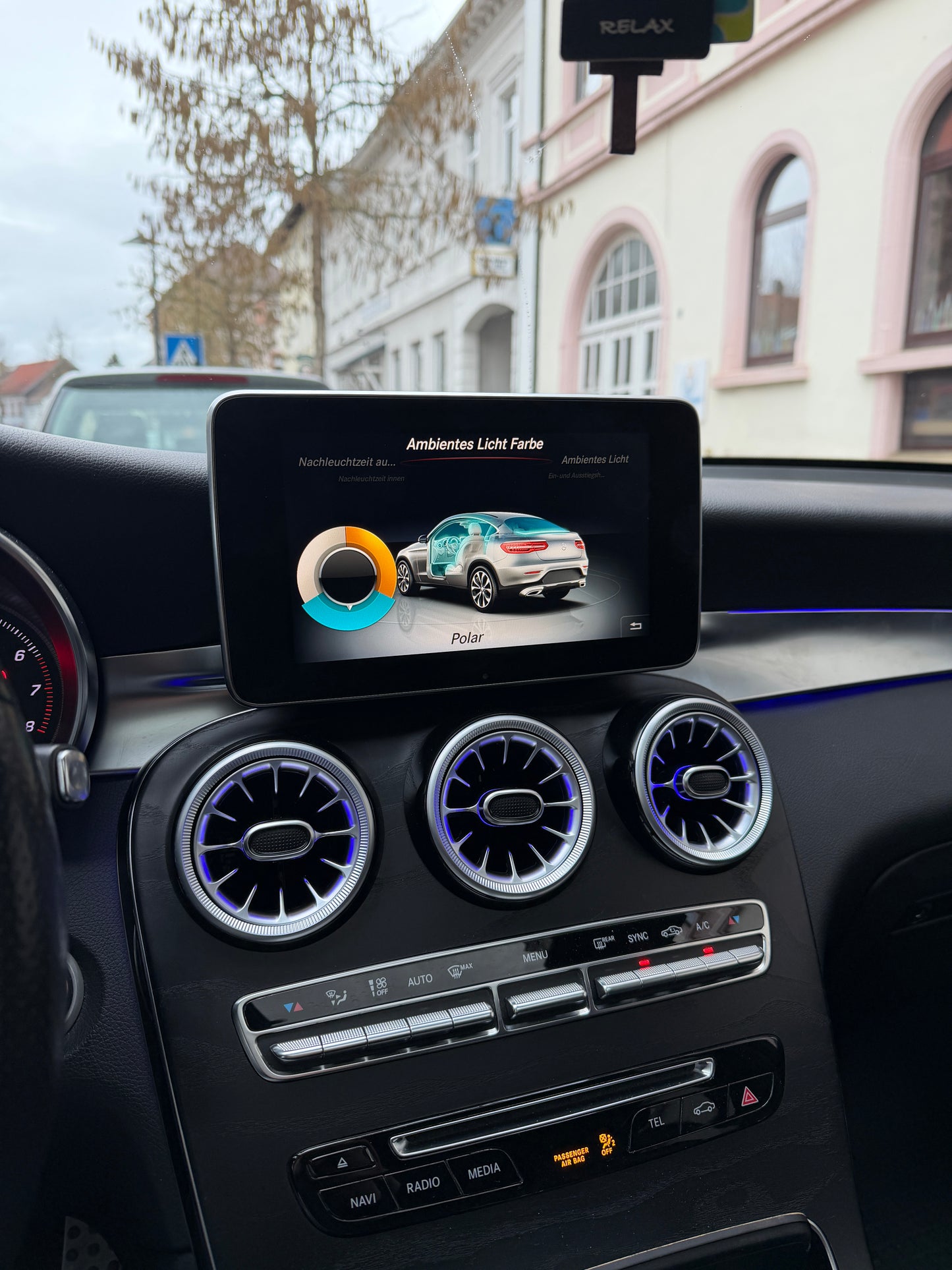 Beleuchtete Luftdüsen für Mercedes C-Klasse W205 GLC X253