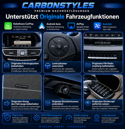 Apple CarPlay & Android Auto Modul für Mercedes S-Klasse W221 (Nachrüstung)
