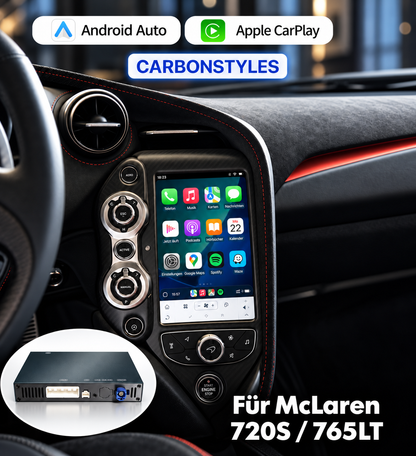 Apple CarPlay & Android Auto für McLaren 720S 765LT (Nachrüstung)