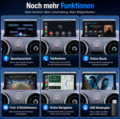 Apple Carplay & Android Auto Modul für Audi A1 Q3 (Nachrüstung)