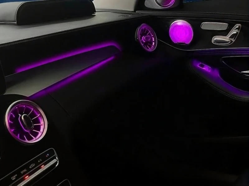 CS Ambientebeleuchtung für Mercedes C-Klasse (W205) 64-Farben inkl. Einbau (Nachrüstung)