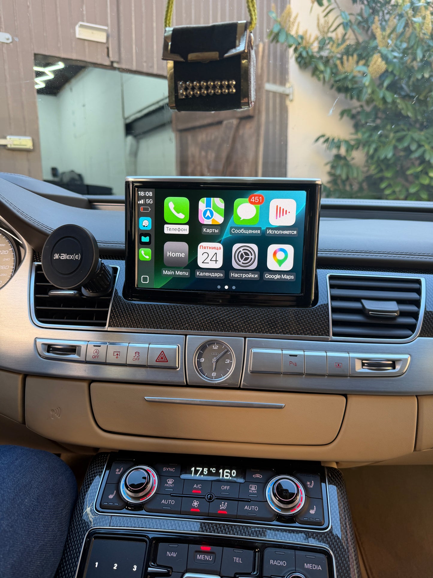 Carplay & Android Auto Modul Nachrüstung für Audi A8 S8 4D