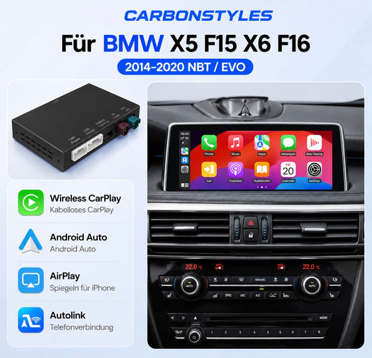 Carplay & Android Auto Modul für BMW X5 F15 F85 X6 F16 F86 (Nachrüstung)