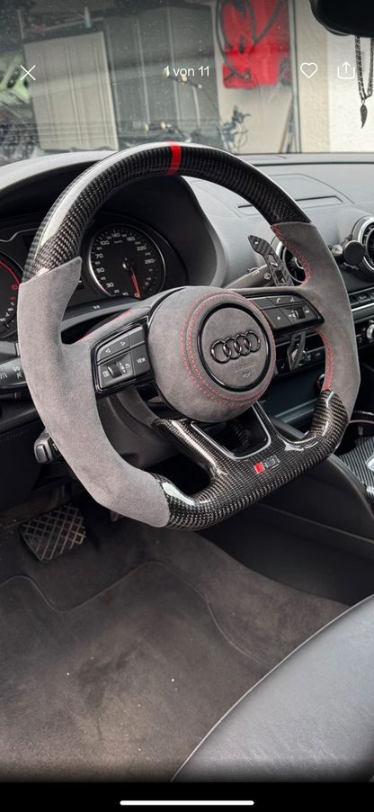 Carbon Lenkrad für Audi A3, A4, S3, S4, RS3, RS4