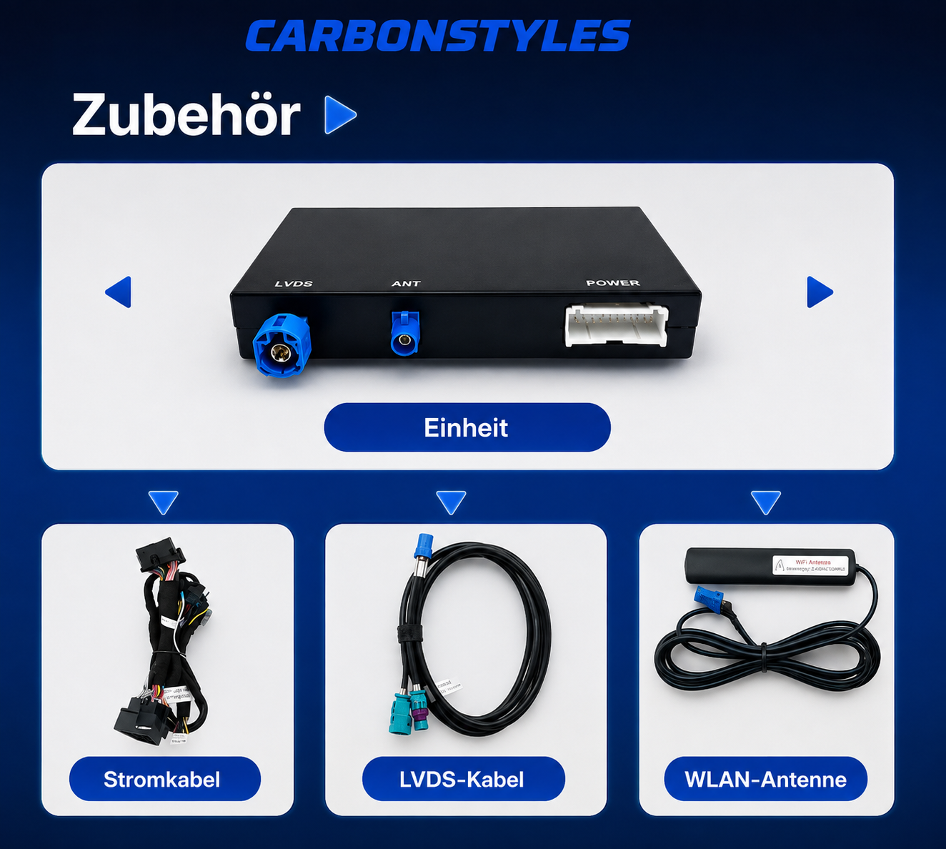 Apple CarPlay & Android Auto Modul für VW Golf/Passat/T-Roc/Tiguan
