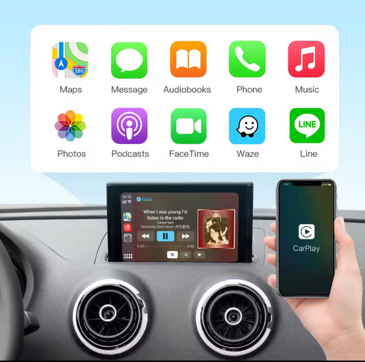 CarPlay & Android Nachrüstung für Audi A3,A4,A5,A6,A7,Q2,Q3,Q5,Q7,Q8,