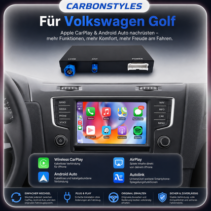 Apple CarPlay & Android Auto Modul für VW Golf/Passat/T-Roc/Tiguan