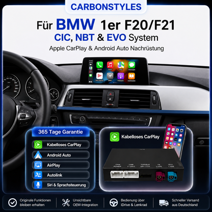 Apple CarPlay & Android für BMW F20/F21 - CIC, NBT & EVO (Nachrüstung)