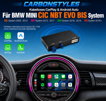 Apple Carplay & Android Auto Modul für Mini F55 F56 F54 F57 F60 (Nachrüstung)