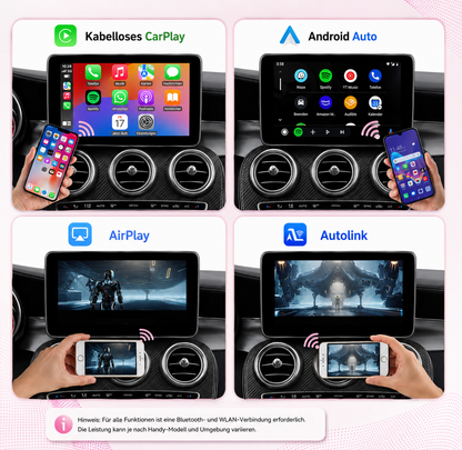Apple Carplay & Android Auto Modul für Mercedes NTG 5.0 W176 W117 W156 W205 W447 X253 (Nachrüstung)