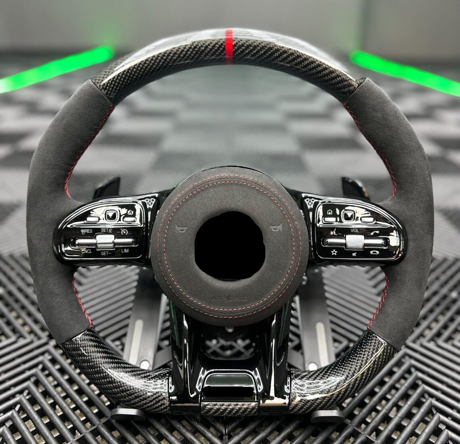 Aqxreight Custom Gloss Carbon Fiber Lenkrad Wildleder M- Für F20